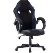 Sense7 Prism - Gamingstoel - Belastbaar tot 120 kg - Ademend HR-schuim - Bureaustoel - Ergonomische Stoel - Max. 180 cm - Zwart en blauw