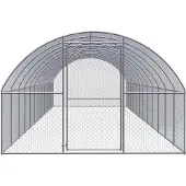 vidaXL Kippenren 3x12x2 m gegalvaniseerd staal