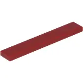 LEGO 1x6 tegels 6636 - 10 stuks, donkerrood