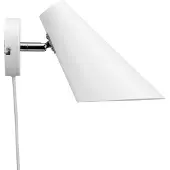 Dyberg Larsen Wandlamp Cale, dimbaar, wit / opaal, Woon-/ Eetkamer, metaal, Scandinavisch, wandlamp