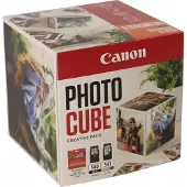 Canon Photo Cube Creative Pack - Glanzend - 2 - zwart, kleur (cyaan, magenta, geel) - origineel - oranje - inktcartridge / papierset - voor PIXMA TS5150, TS5151