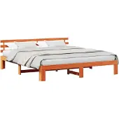Syfax Bedframe Wasbruin 180 x 200 cm Massief grenenhout