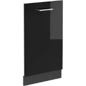 Vicco R-Line Vaatwasserfrontpaneel – 45 cm zonder werkblad Zwart hoogglans