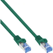 InLine patchkabel, Cat.6A, S/FTP, TPE (LSZH), CCA, groen, 0,5m