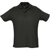 Sols Heren Zomer II Pique Poloshirt met korte mouwen (Zwart)