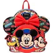 Loungefly - Disney Backpack en Hoofdband Classic Mickey and Friends Rugzak - Handbagage Rugtas