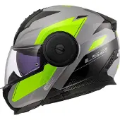 LS2 LS2FF902ScopeIIDuriaGrijsH-VisGeel06Systeemhelm Maat S
