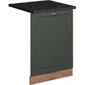 Vicco Fame-Line Vaatwasserfrontpaneel – 60 cm, WB Antraciet Groen-Goud Landhuis
