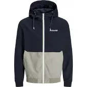 Jack & Jones Tussenjas 'JJERush' navy / greige / wit