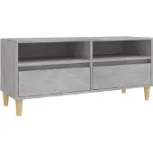 Syfax Tv-meubel 100x34,5x44,5 cm bewerkt hout betongrijs