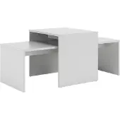 Vicco Donat Salontafel set – 100 x 48 cm 2 delen Wit