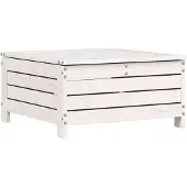 vidaXL Tuinvoetenbank 62x63,5x32 cm massief grenenhout wit