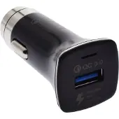 2GO 795955 Kfz-Schnell-Ladegerät 12V/24V-schwarz Univ. USB Quick-Ch