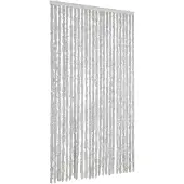 vidaXL Vliegengordijn 100x220 cm chenille grijs