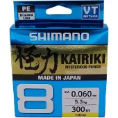 Shimano Fishing Kairiki 8 Braided Line 300 M Geel 0.160 mm
