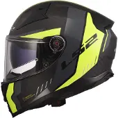 LS2 FF811 Vector II Carbon Grid helm, neongeel, maat XXS (51/52)