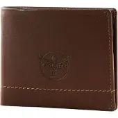 Chiemsee Leer portemonnee Leather Wallet Brown / Black donkerbruin