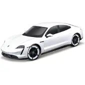 Maisto Tech 82339 - Afstandsbedieningsauto - Porsche Taycan Turbo S (wit, schaal 1:24)
