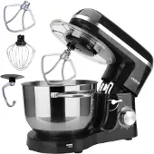 Arebos keukenmachine, 1500W, 6 liter, zwart, 220 - 240 V, 1500 pk, 380 mm, 236 mm, 314 mm