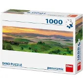 Dino Panorama Puzzel Zonsondergang - 1000 stukjes, voor volwassenen