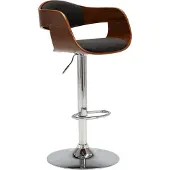 Prolenta Maison Exclusive - Barkruk, grijs, beuken en stof