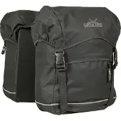 Polydaun Reistas , 40 liter, 30 x 37 x 17 cm (2 stuks), dubbele zijtas - Zwart