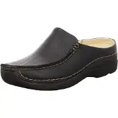 Wolky Instapper Women Seamy Slide Printed Leather Black-Schoenmaat 40