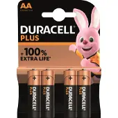 Duracell Plus AA batterijen 4 stuks