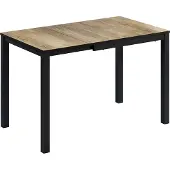 Vicco Eettafel Granny, Eiken rustiek/Antraciet, 80-120 x 70 cm Uitschuifbaar