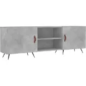 Syfax Tv-meubel 150x30x50 cm bewerkt hout betongrijs