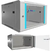 Extralink Hangende kast 6U 600x600 met grijze glazen deur - EX.8567