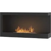 SOLOLED Hoekmodel 900, rechts, SimpleFire inbouwbioethanolhaard met glas