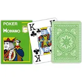 Usorteret poker speelkaarten lichtgroen 4 index