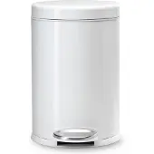 Simplehuman Roundstep 4,5 Liter Wit