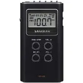 Sangean Pocket 120 - DT-120 - Zakradio, AM/FM, batterijen - Zwart