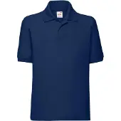 Fruit Of The Loom - "65/35" kinderpoloshirt FK2570 (maat 128) (marineblauw)