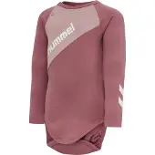 Hummel Romper l/s - HmlSeoul - Navy m. Lichtblauw - - 62 - Rompers Lange Mouw