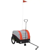 Syfax Fietstrailer 30 kg ijzer zwart en oranje