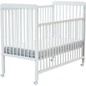 WEBABY - Verschuifbaar zijbed LIVO in hout Wit 60 x 120 cm