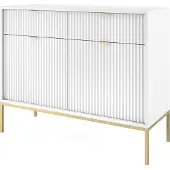 Selsey Dressoir Louis 2 deurs 2 lades | spaanplaat wit 104x83x39 cm dressoirs | NADUVI