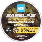 Nash Baseline Sinking 600 M Braided Line Transparant 0.240 mm