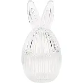 Clayre & Eef Glazen potje Ei Ø 9x17 cm Transparant Glas