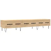 vidaXL Tv-meubel 150x36x30 cm bewerkt hout sonoma eikenkleurig