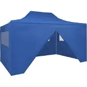 Syfax Vouwtent pop-up met 4 zijwanden 3x4,5 m blauw