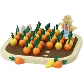 Vilac houten solitaire spel worteltuin - educatief bordspel voor kinderen.