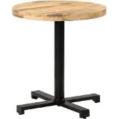 Prolenta Maison Exclusive - Bistrotafel, rund, Ø70x75 cm, ruw mangohout