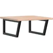 Syfax Badkamer wandschap staal en massief eikenhout