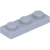 LEGO 1x3 Platte steen 3623 - 10 stuks, lichtgrijs