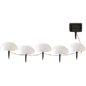 Lumisky Set van 5 halve zonne-energiepalen D15CM HALF MOON