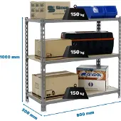 Simonclick Maderclick Mini 3/500 1000 Metaalplank 1000x800x500 Mm